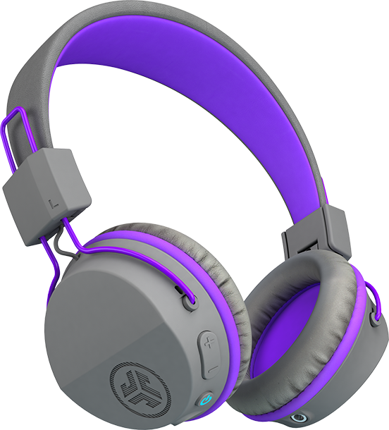 JLab J Buddies Studio Wireless Over Ear Kids Headphones - Purple